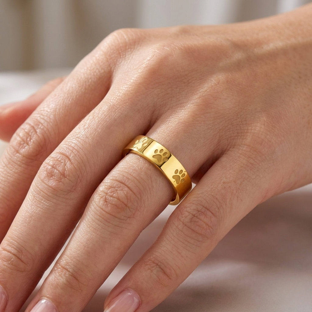Noir Paws Ring
