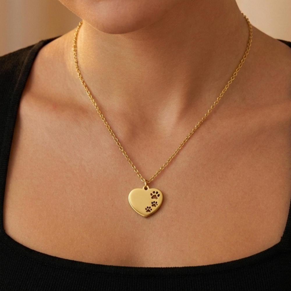 Rescue Heart Paws Necklace