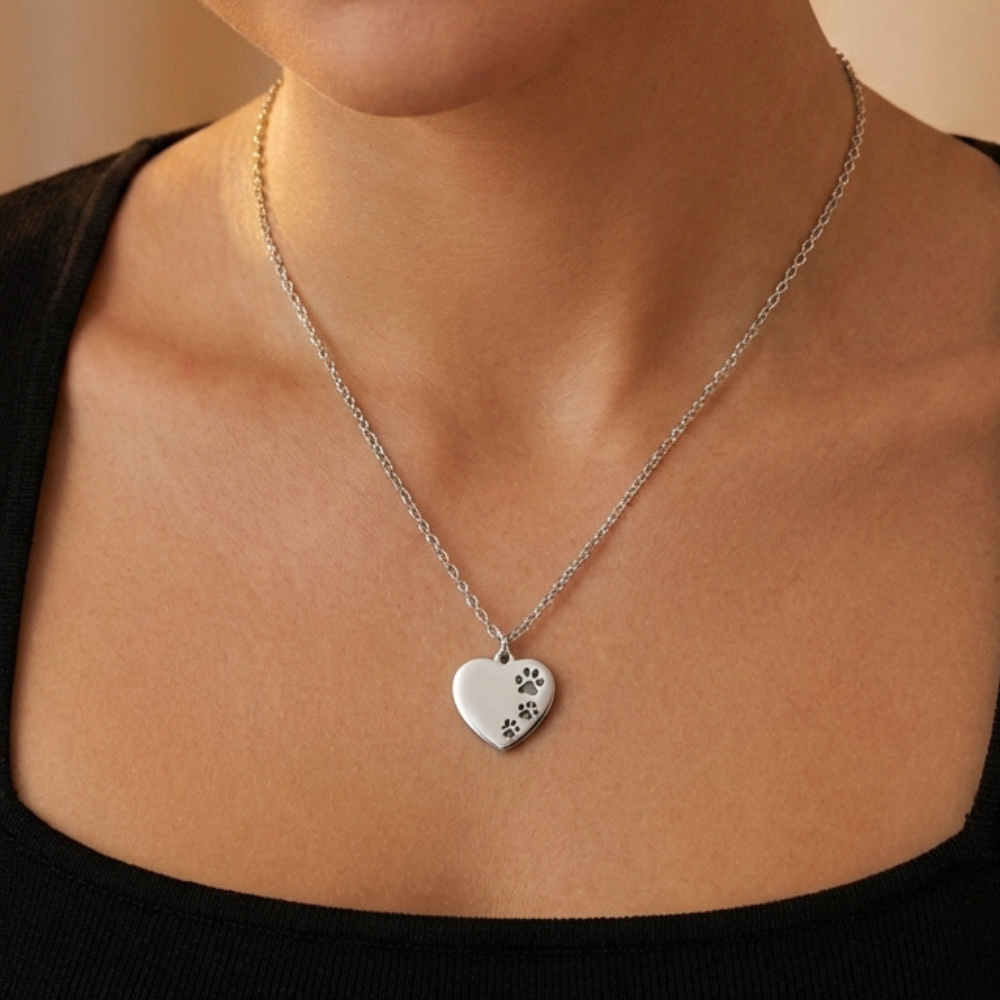 Rescue Heart Paws Necklace
