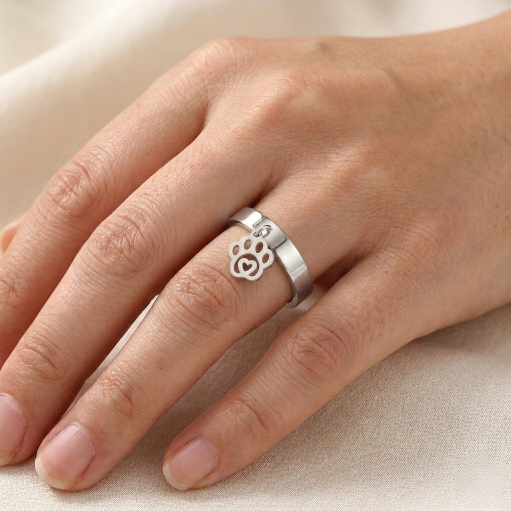 Heart Paws Ring