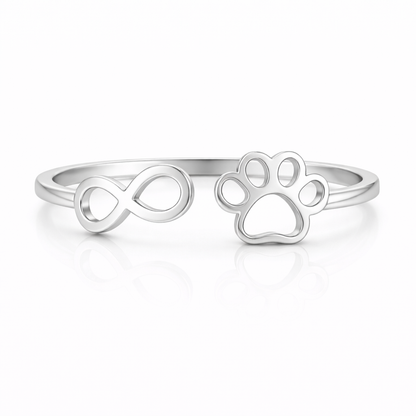 Infinity Paws Ring
