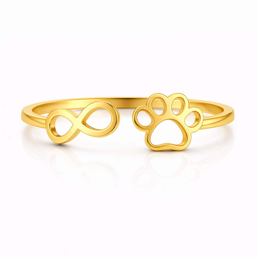 Infinity Paws Ring