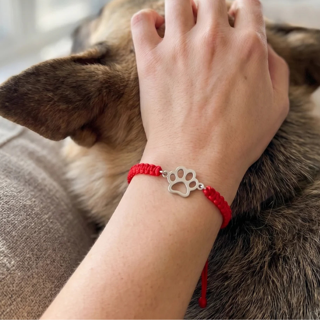 Scarlet Paws Rope Bracelet