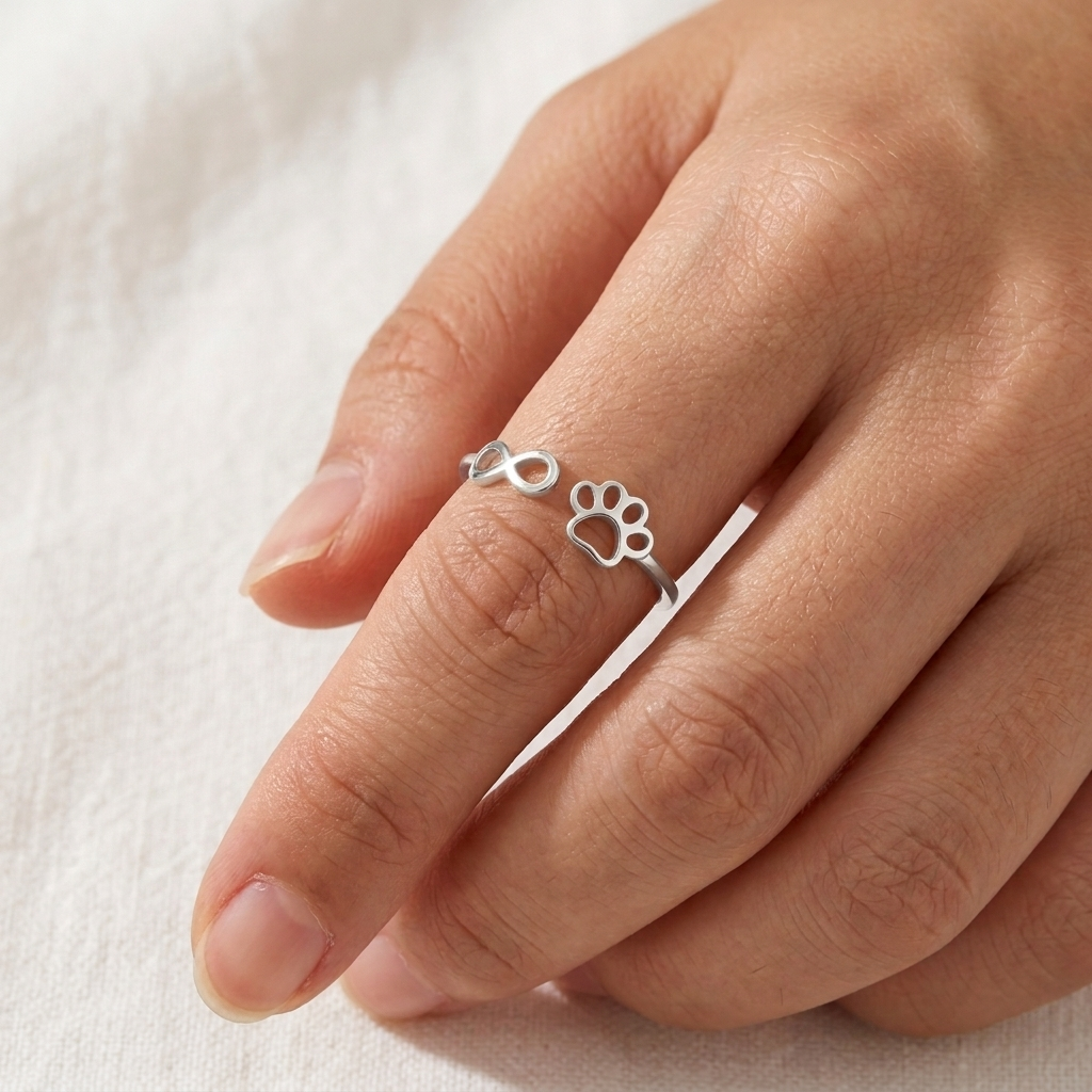 Infinity Paws Ring