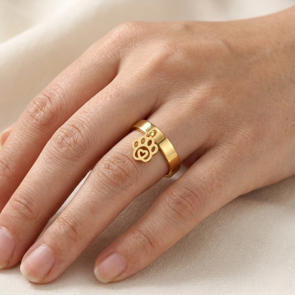 Heart Paws Ring