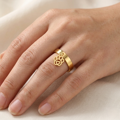 Heart Paws Ring