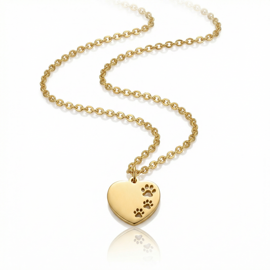Rescue Heart Paws Necklace