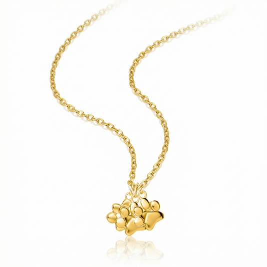 Triple Paws Necklace