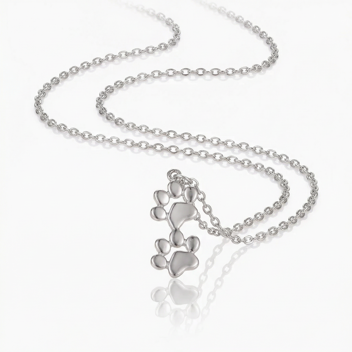 Double Stack Paws Necklace