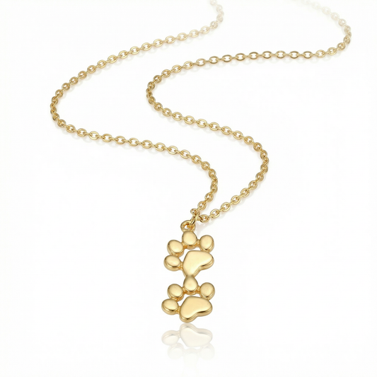 Double Stack Paws Necklace