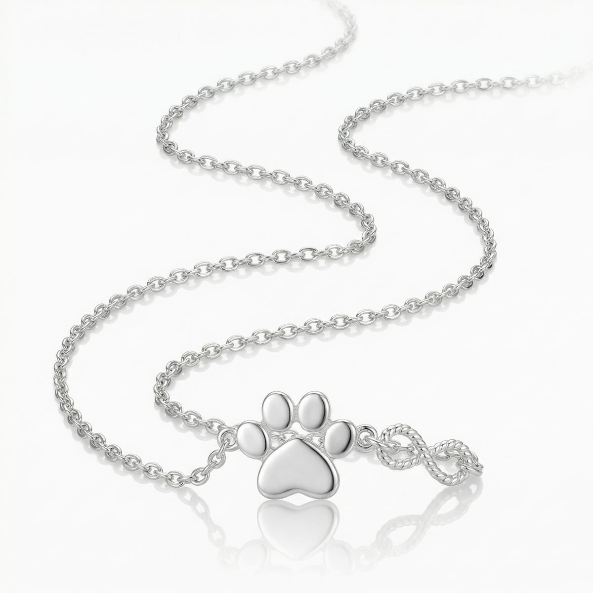 Infinity Paws Necklace