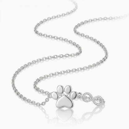 Infinity Paws Necklace