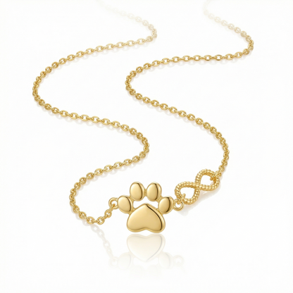 Infinity Paws Necklace