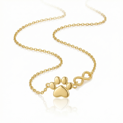 Infinity Paws Necklace