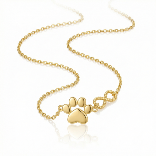 Infinity Paws Necklace