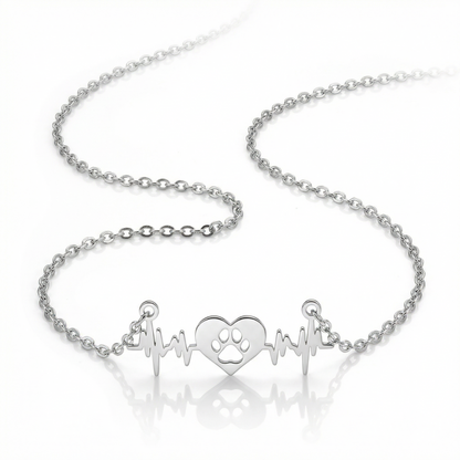 Lifeline Heart Paws Necklace