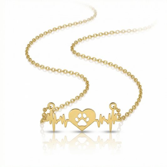 Lifeline Heart Paws Necklace