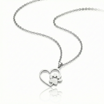 Gentle Heart Paws Necklace