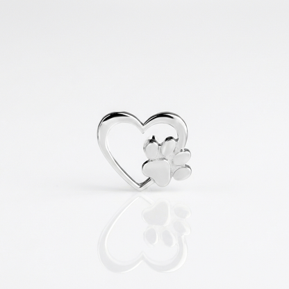 Footprint Heart Paws Earrings