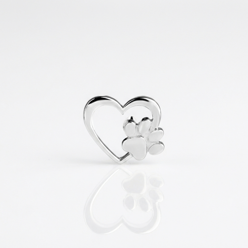 Footprint Heart Paws Earrings